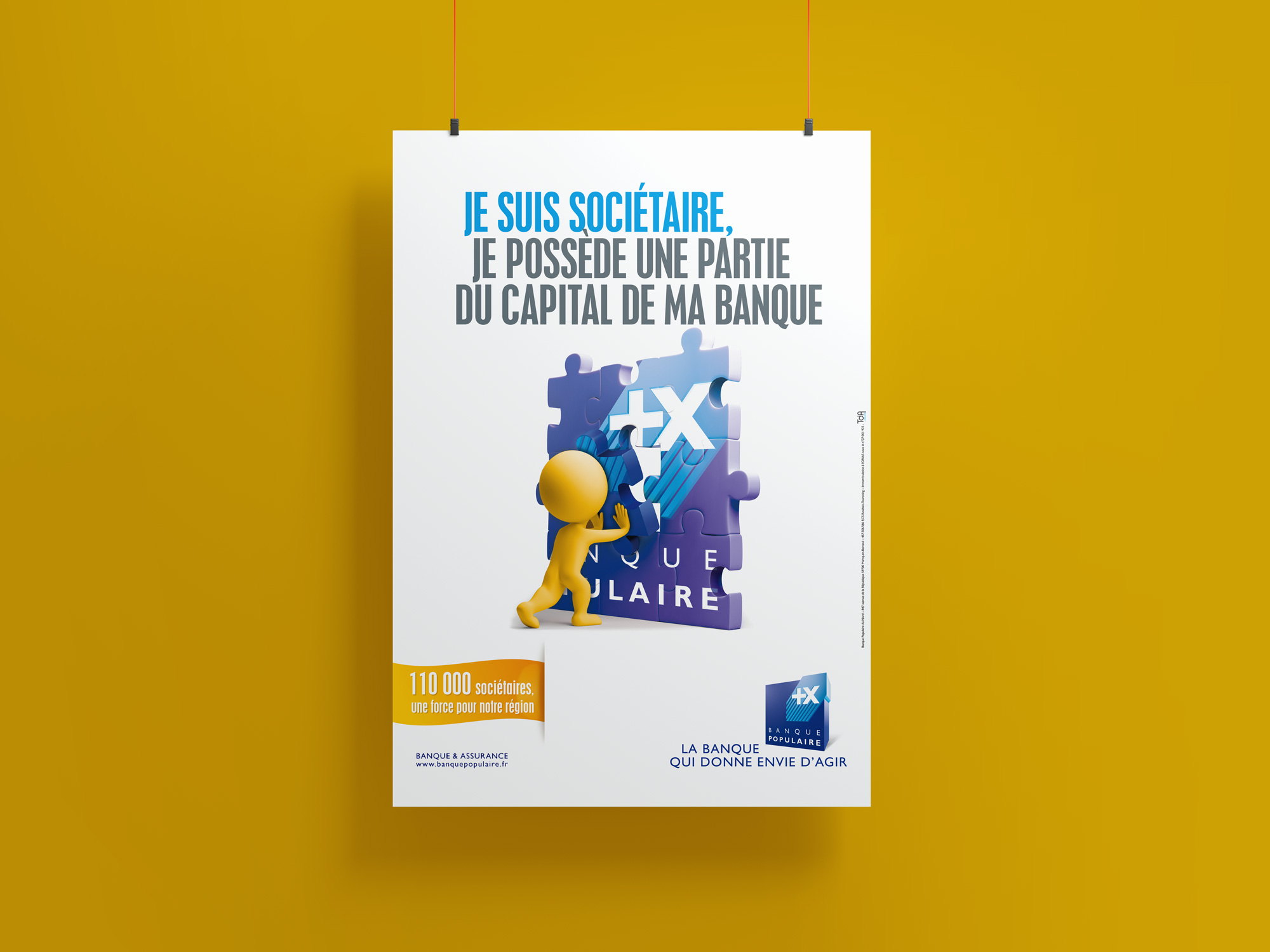Banque populaire - Affiches sociétaires