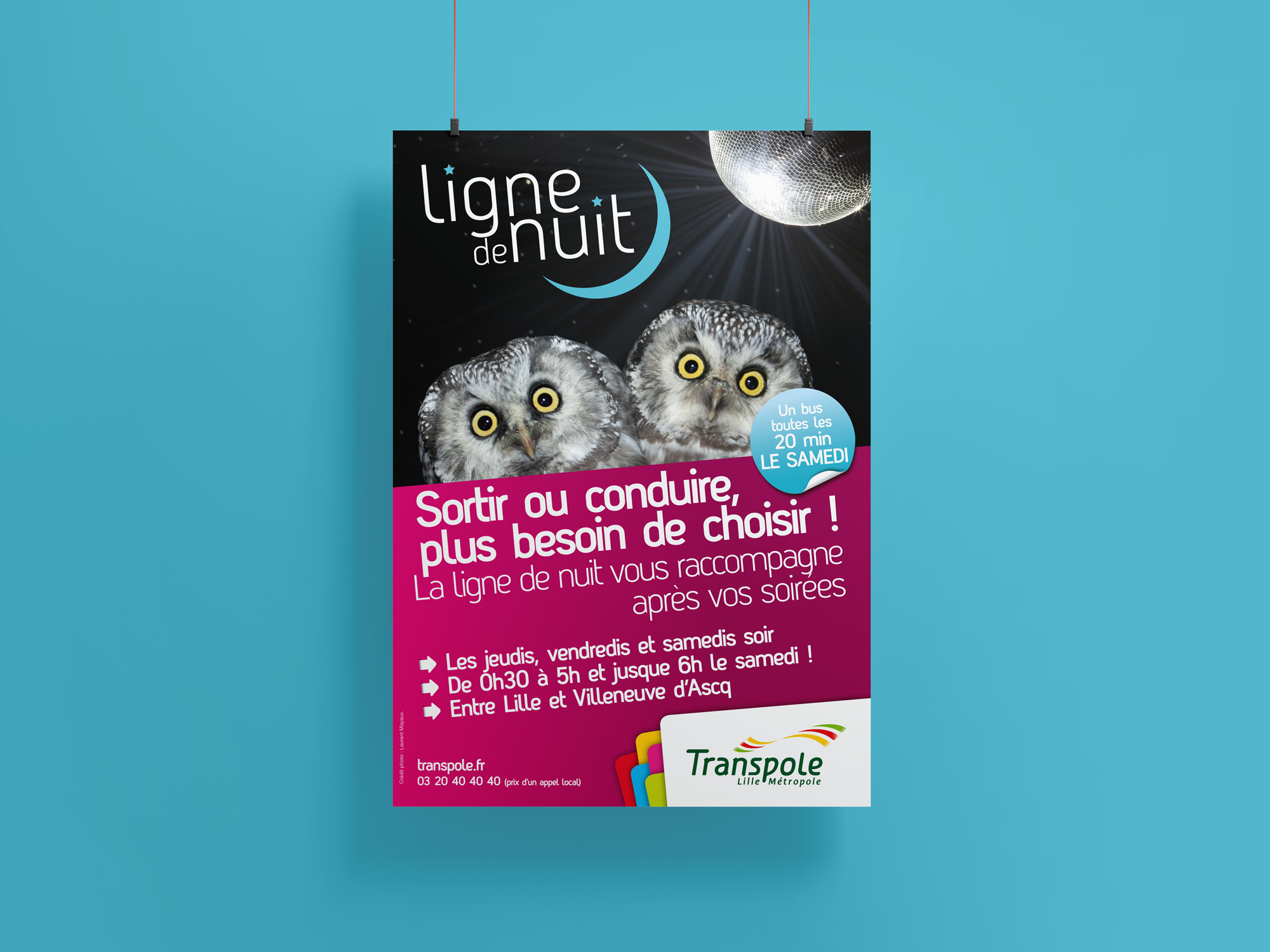 Transpole - Affiche Ligne de nuit.