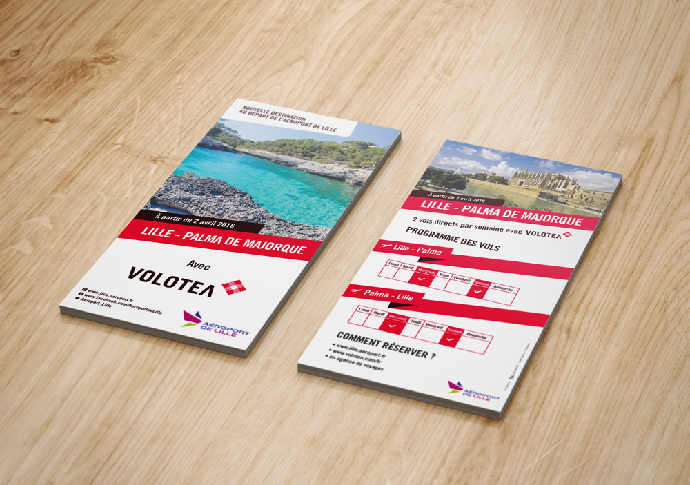 Aéroport de Lille - Flyer Volotea.