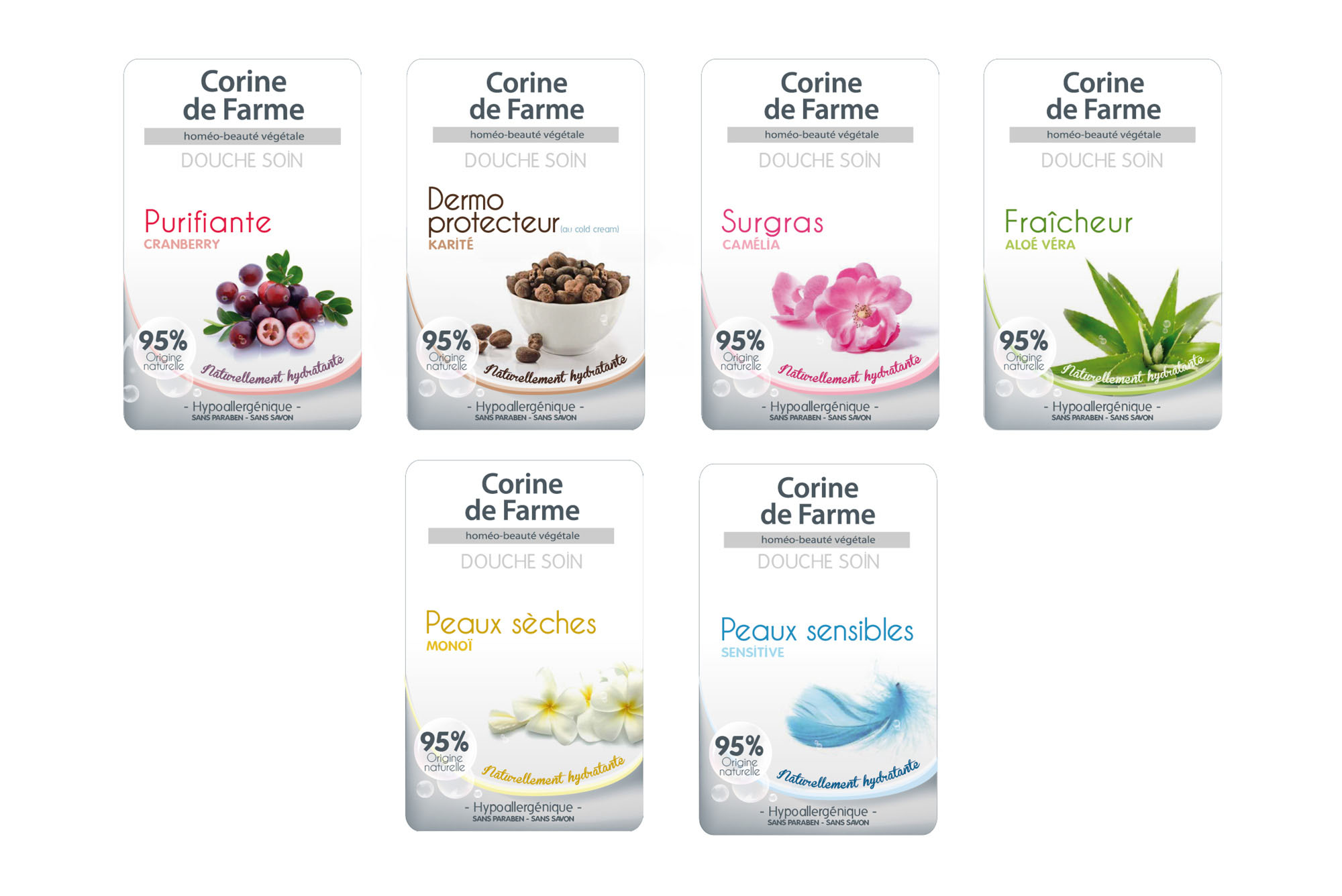 Sarbec - Refonte packaging pour Corine de Farme.