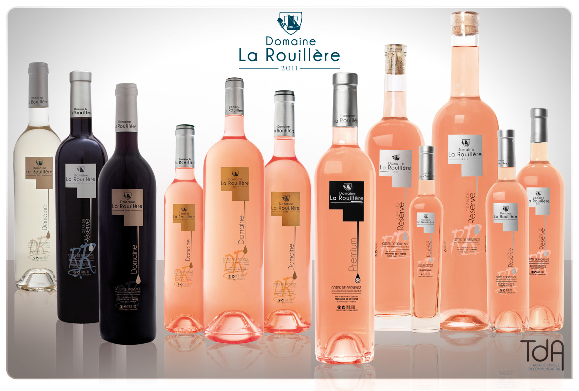 La Rouillère - Refonte étiquette des différentes gammes.