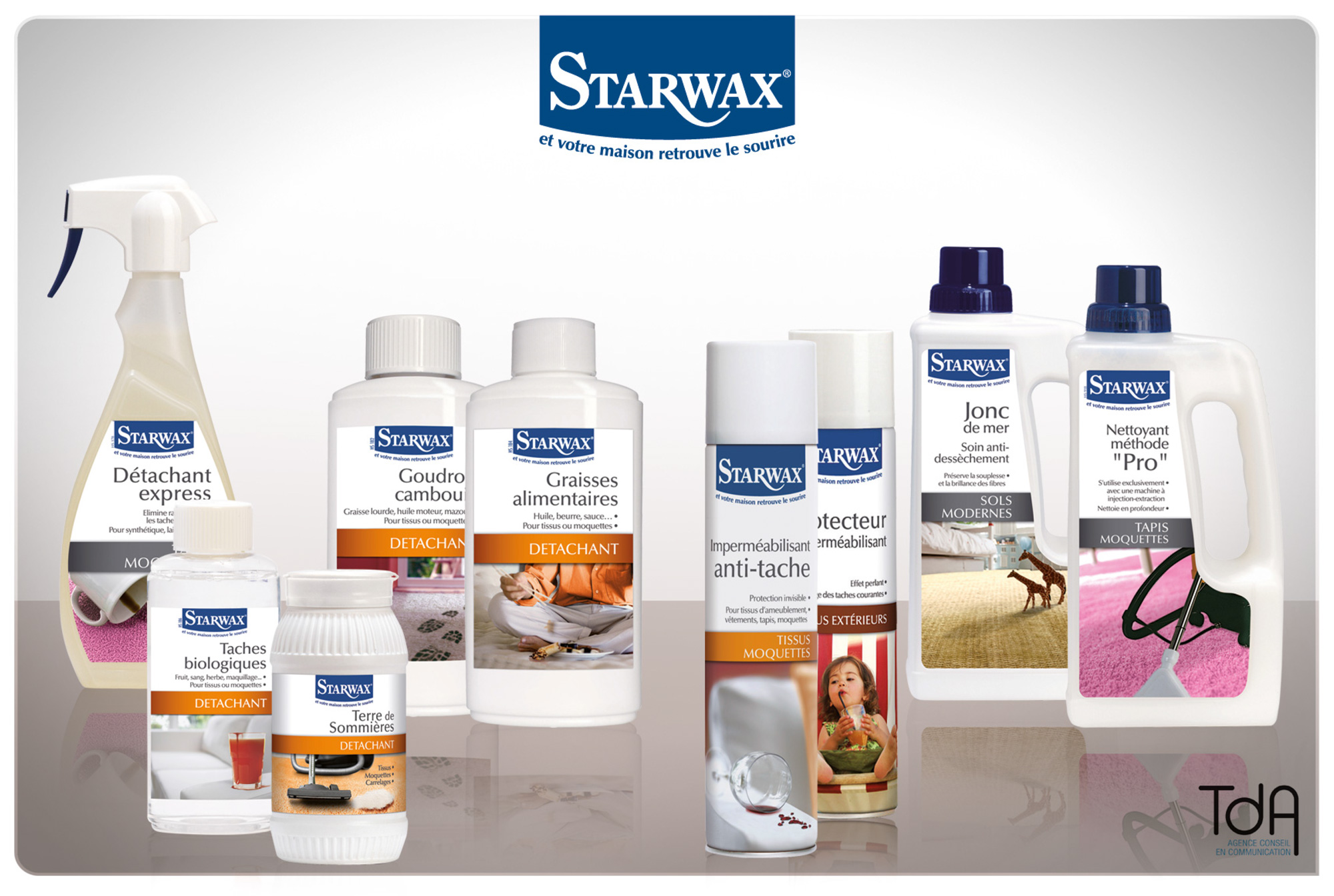Brunel chimie - Refonte packaging de la gamme Starwax.